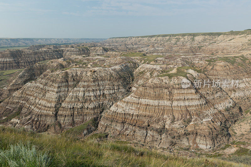 砂岩风景Badlands Drumheller加拿大